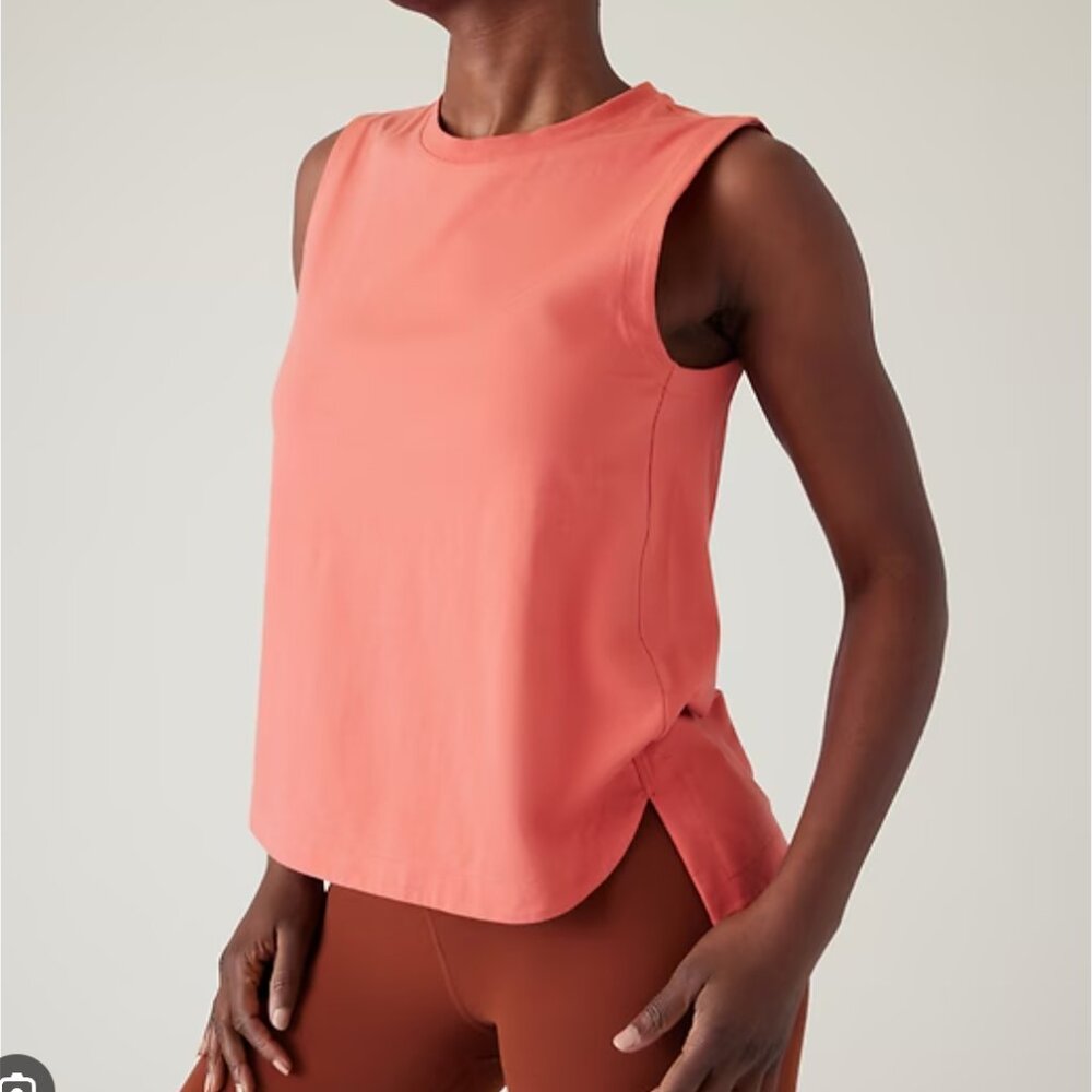 Athleta Soft Effortless Tank Top in Soft Persimmon Hue